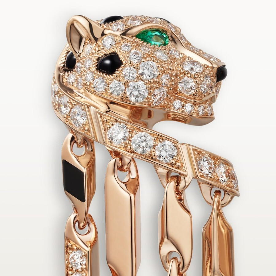 orecchini panthère de cartier modello piccolo pavé