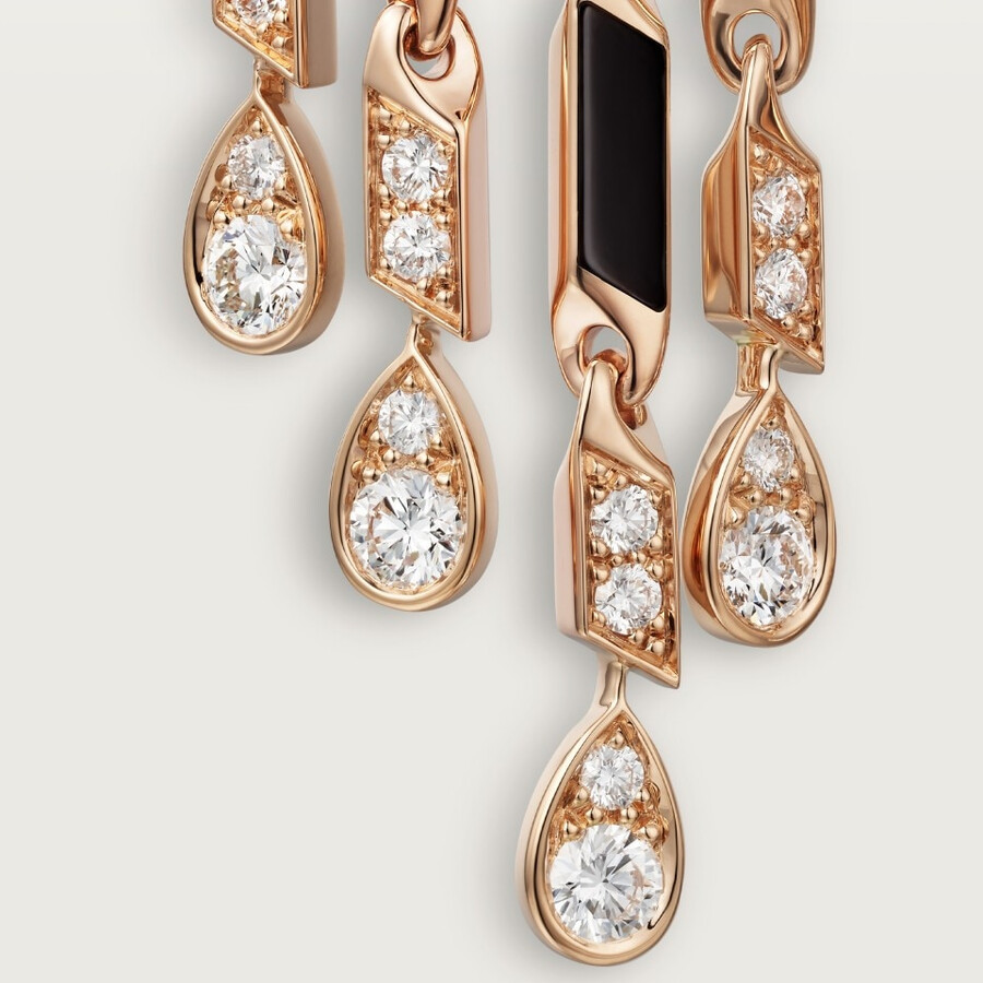 orecchini panthère de cartier modello piccolo pavé