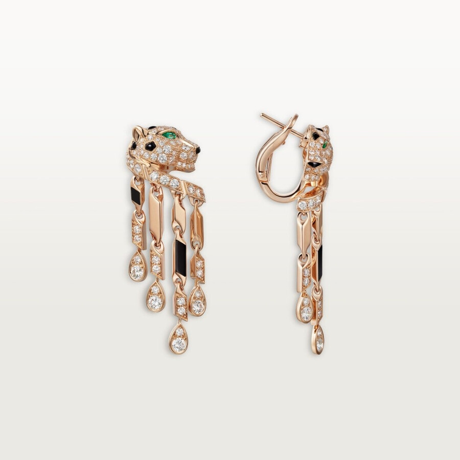 orecchini panthère de cartier modello piccolo pavé