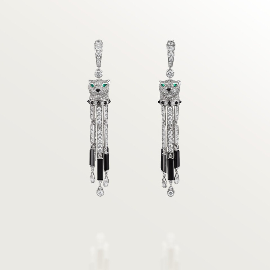 orecchini panthère de cartier onice modello grande pavé