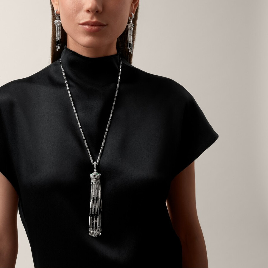 orecchini panthère de cartier onice modello grande pavé