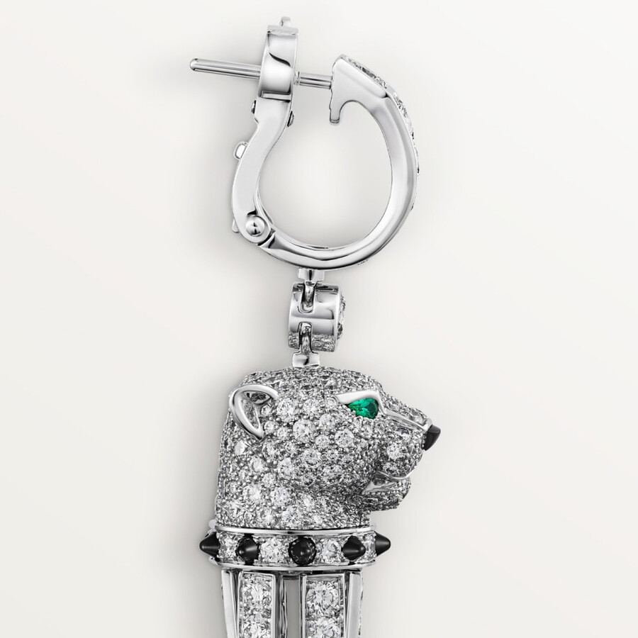 orecchini panthère de cartier onice modello grande pavé