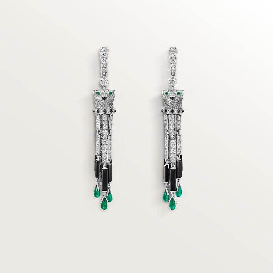 orecchini panthère de cartier smeraldi pavé