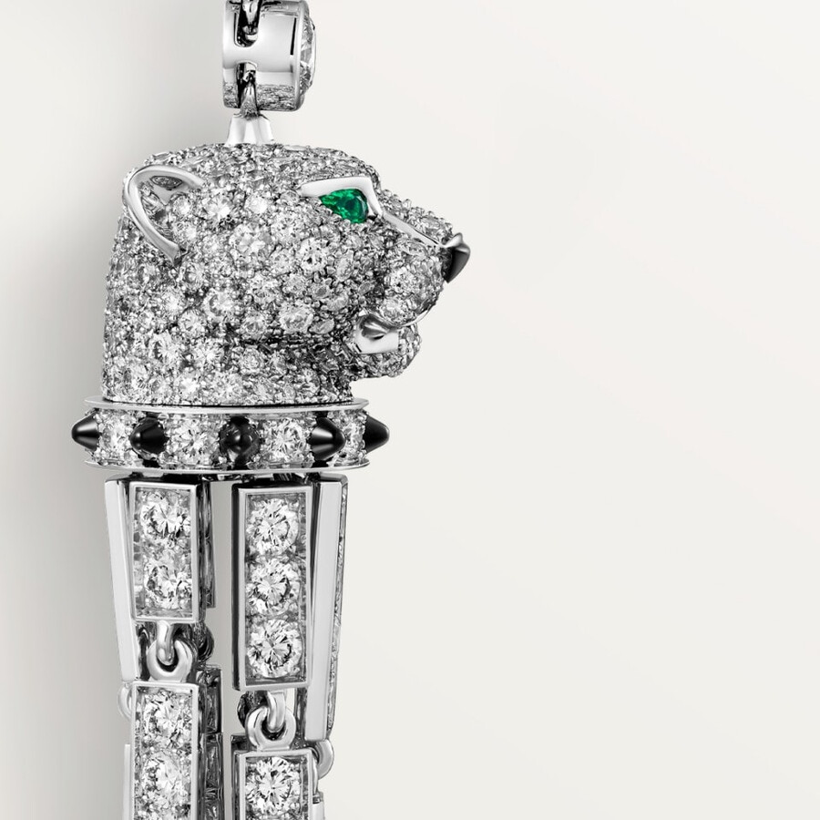 orecchini panthère de cartier smeraldi pavé