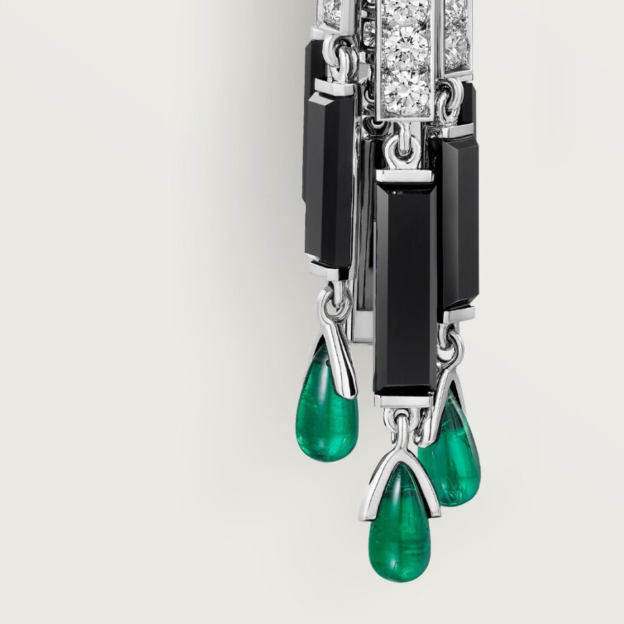 orecchini panthère de cartier smeraldi pavé