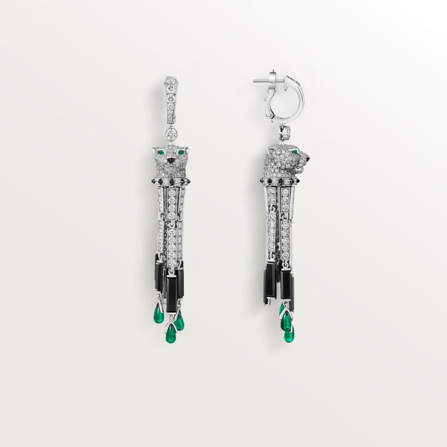 orecchini panthère de cartier smeraldi pavé