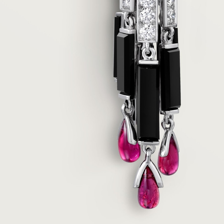 orecchini panthère de cartier rubino modello grande pavé