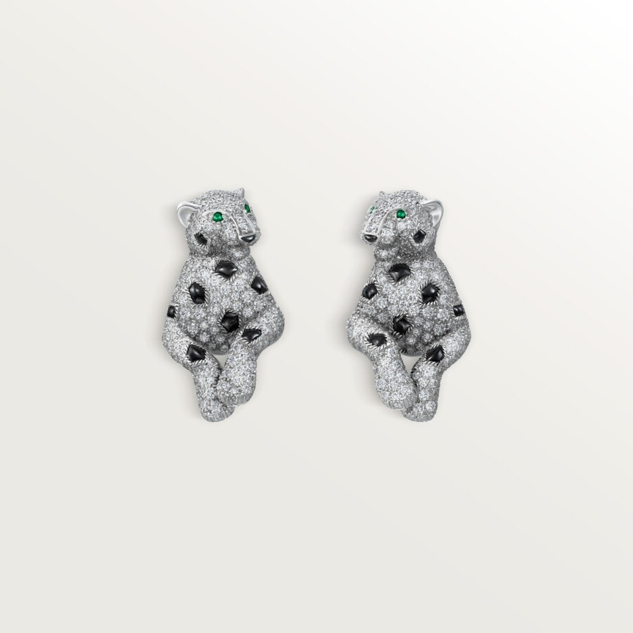orecchini panthère de cartier pavé