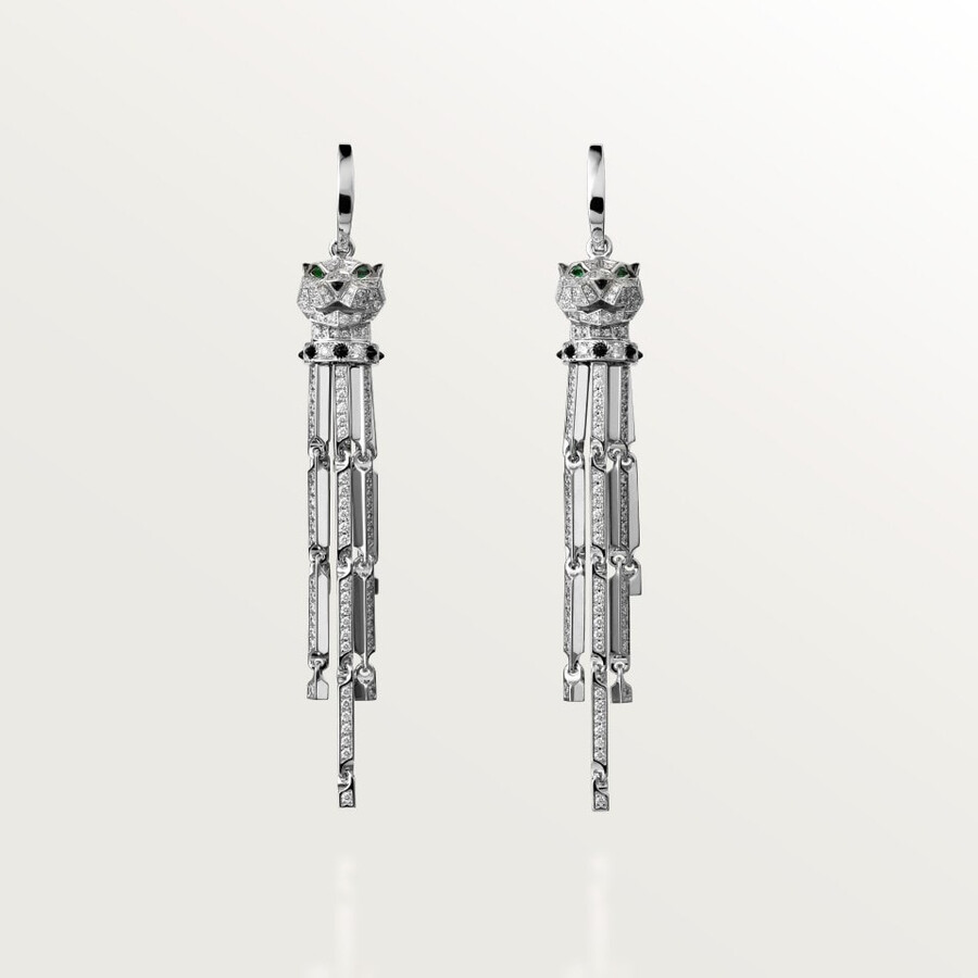 orecchini panthère de cartier modello piccolo pavé