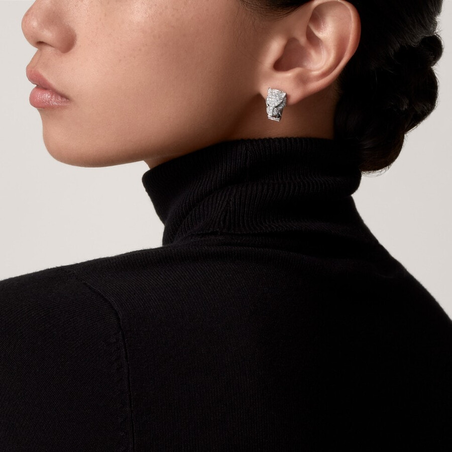 orecchini panthère de cartier pavé