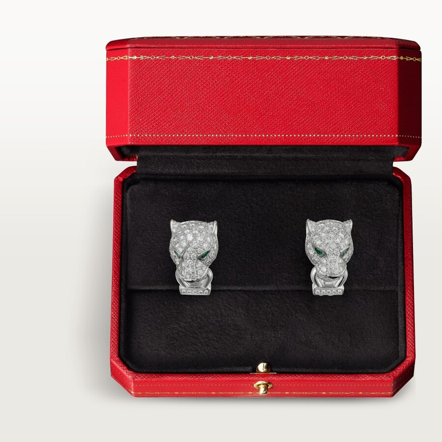 orecchini panthère de cartier pavé