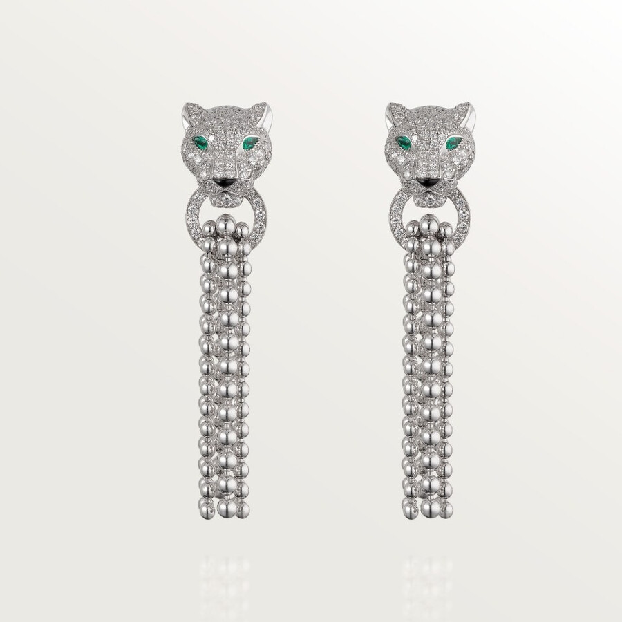 orecchini panthère de cartier semi-pavé