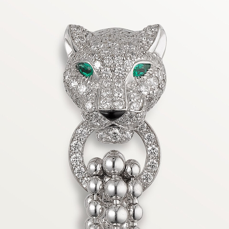 orecchini panthère de cartier semi-pavé