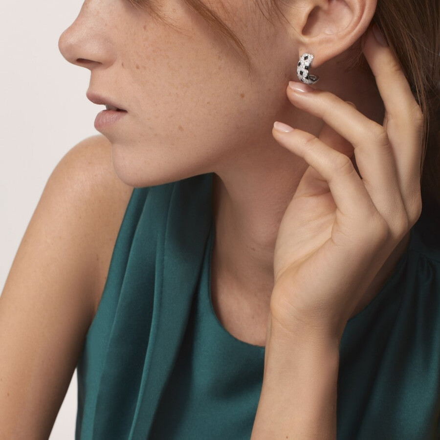 orecchini panthère de cartier pavé