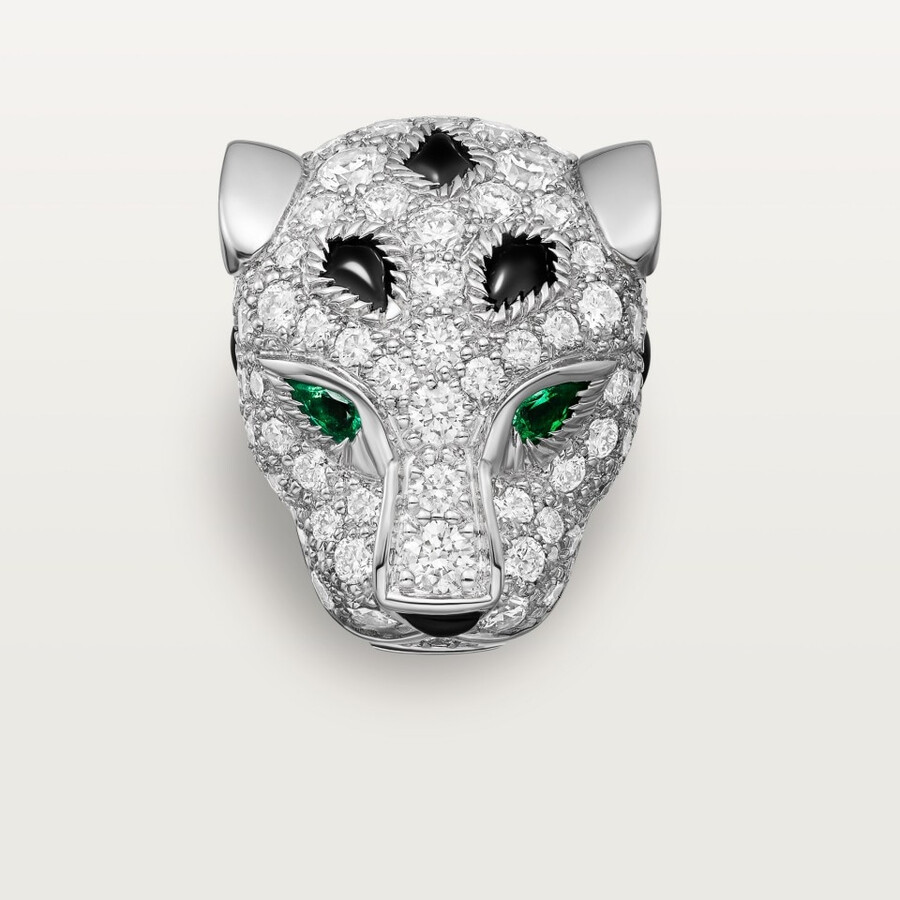 orecchini a bottone panthère de cartier pavé