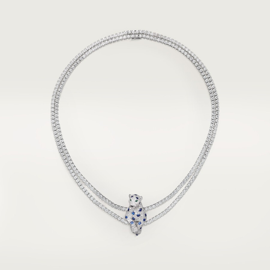 collana panthère de cartier zaffiro multiusura pavé