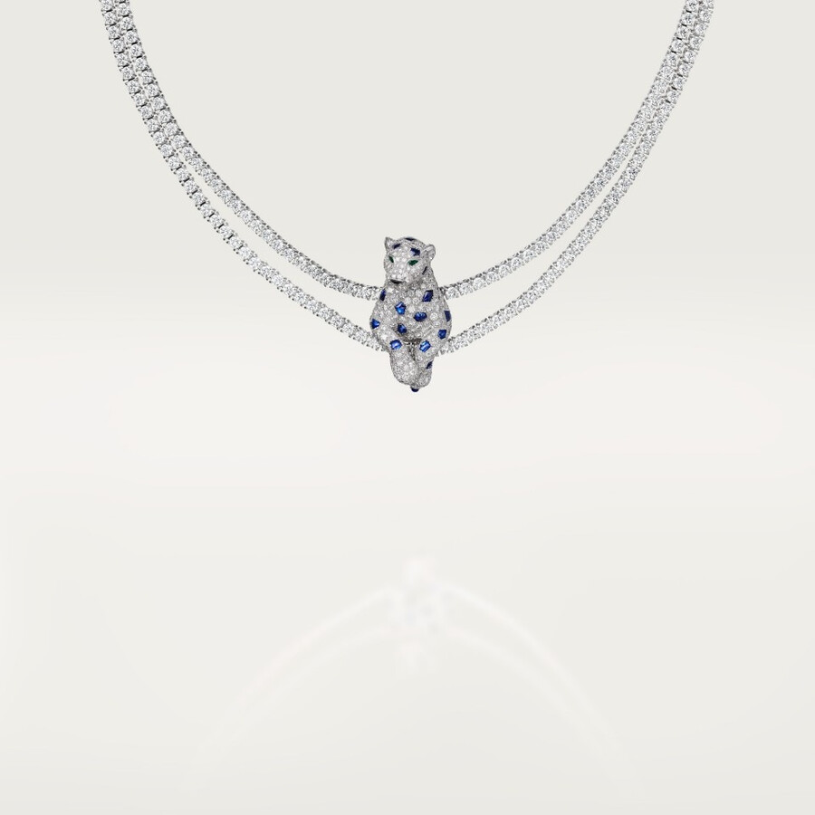collana panthère de cartier zaffiro multiusura pavé