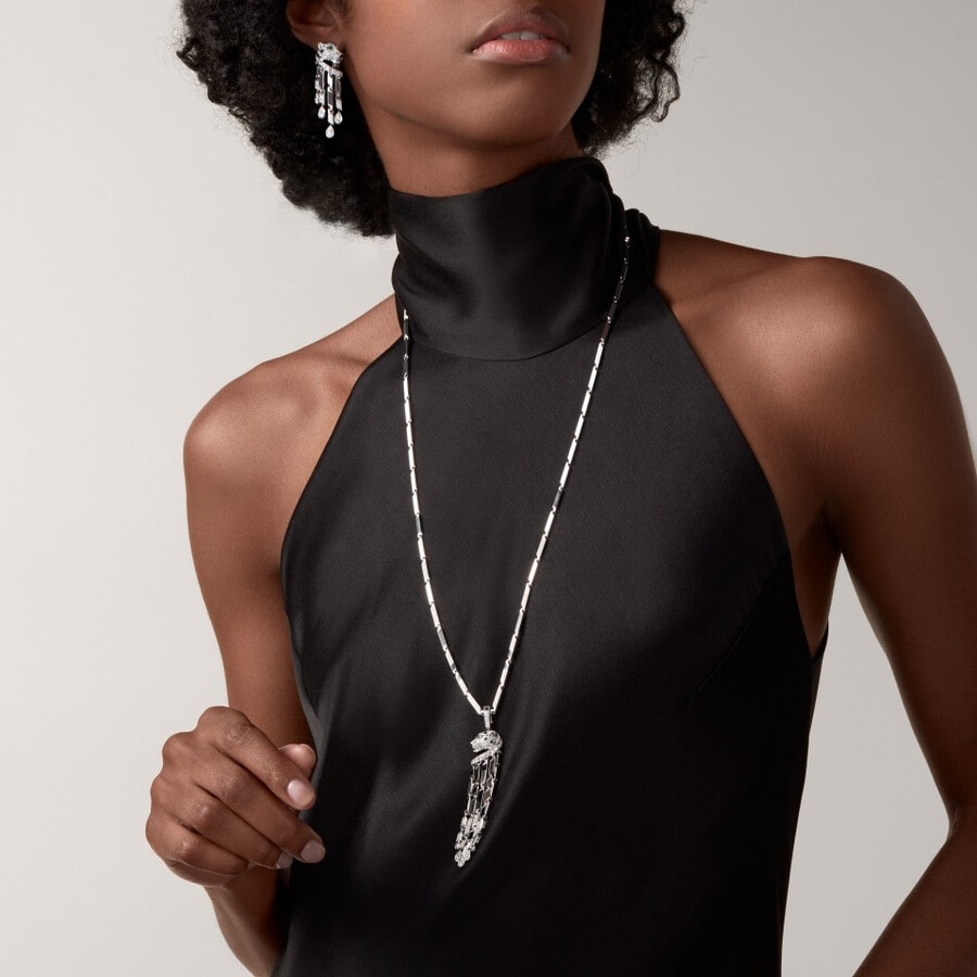 collana lunga panthère de cartier modello piccolo pavé