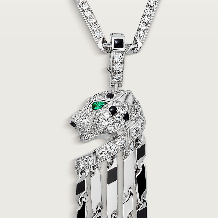 collana lunga panthère de cartier modello piccolo pavé