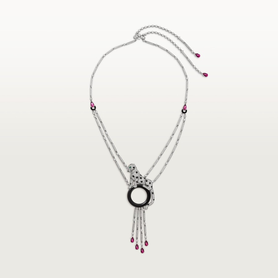 collana panthère de cartier rubellite pavé