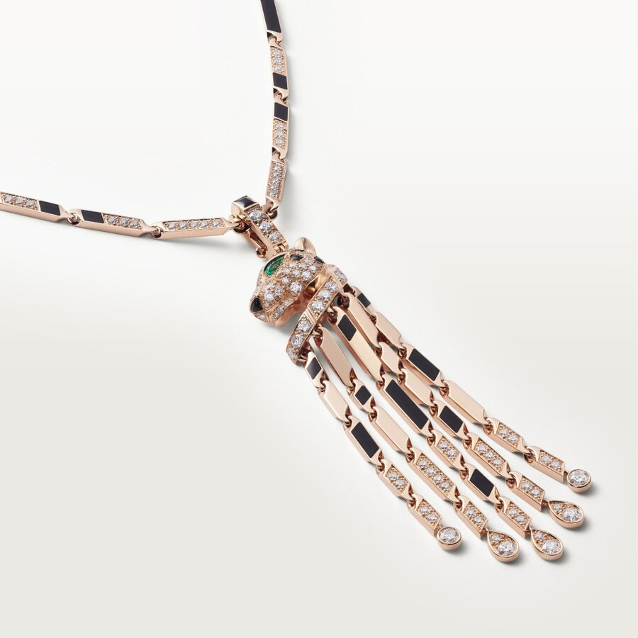 collana lunga panthère de cartier modello piccolo pavé