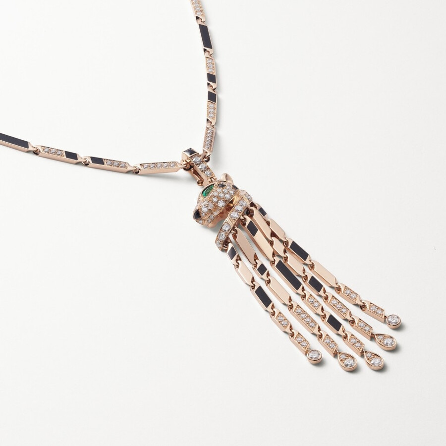 collana lunga panthère de cartier modello piccolo pavé