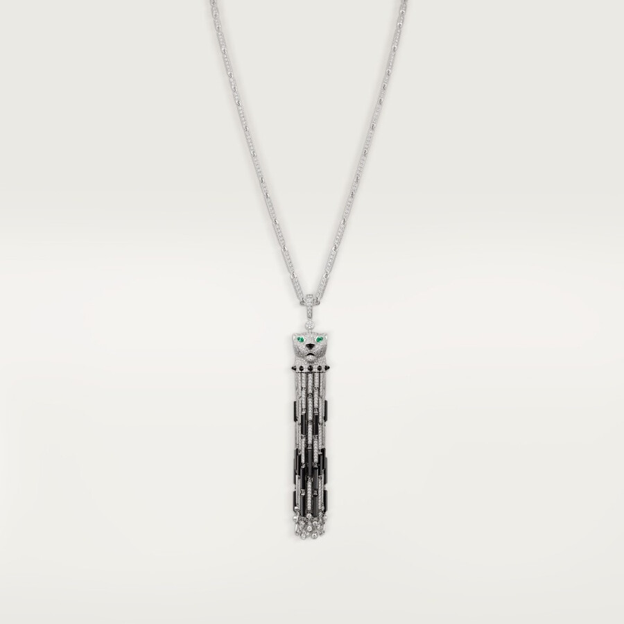 collana lunga panthère de cartier onice multiuso modello grande pavé