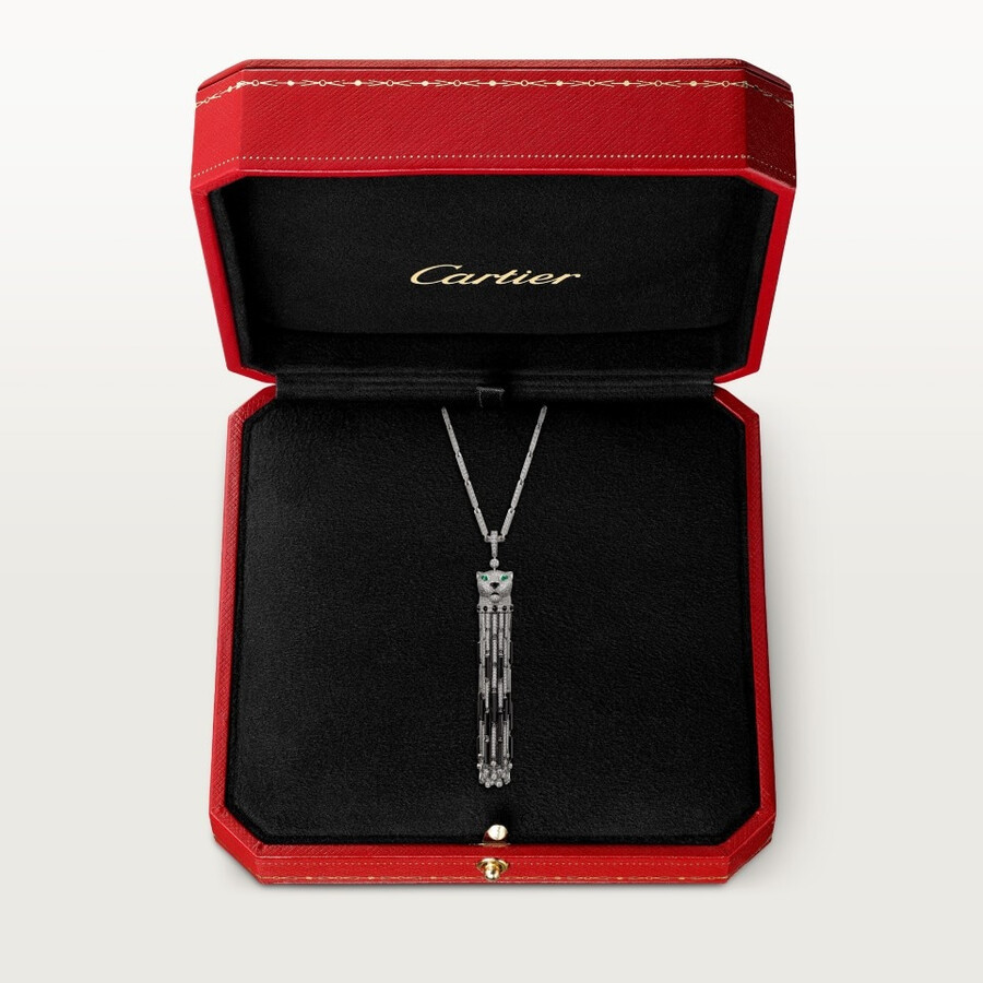 collana lunga panthère de cartier onice multiuso modello grande pavé