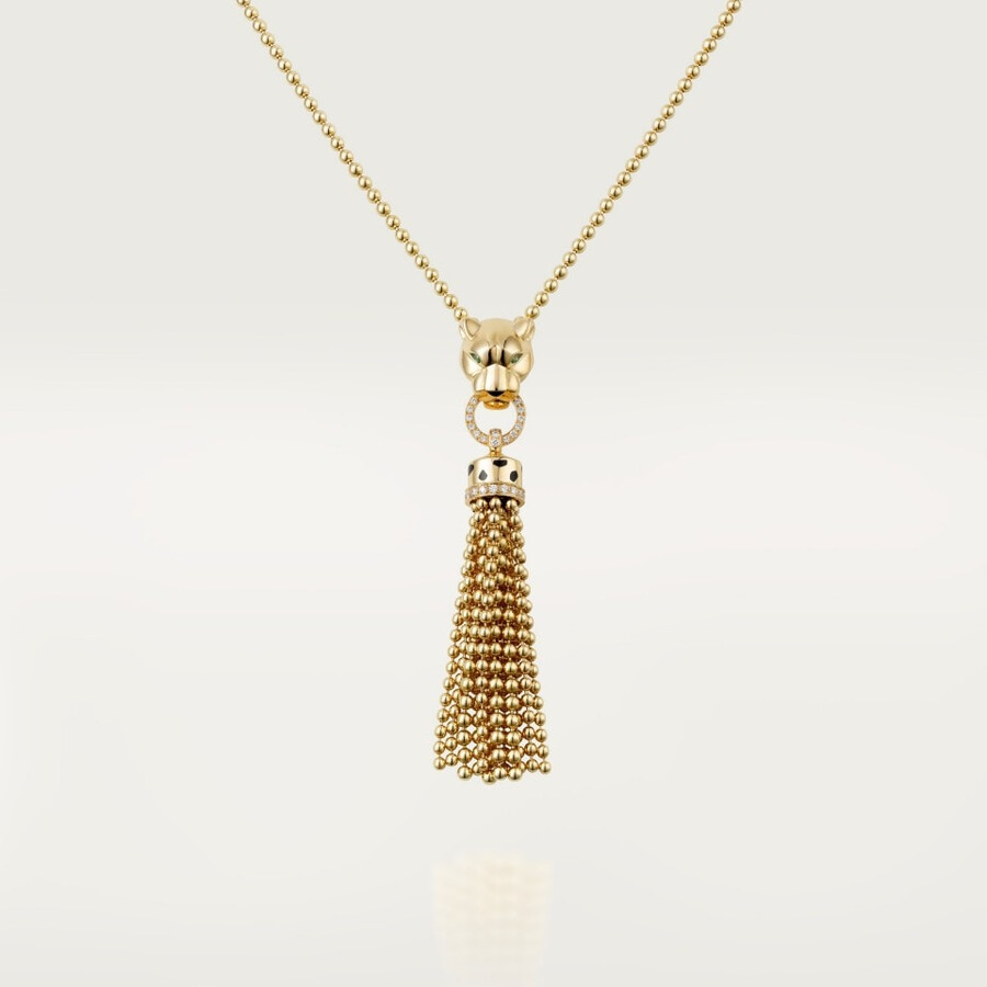 collana lunga panthère de cartier diamanti