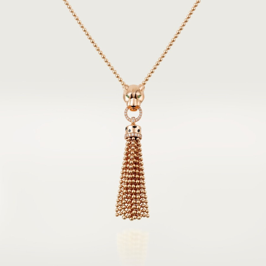collana lunga panthère de cartier diamanti