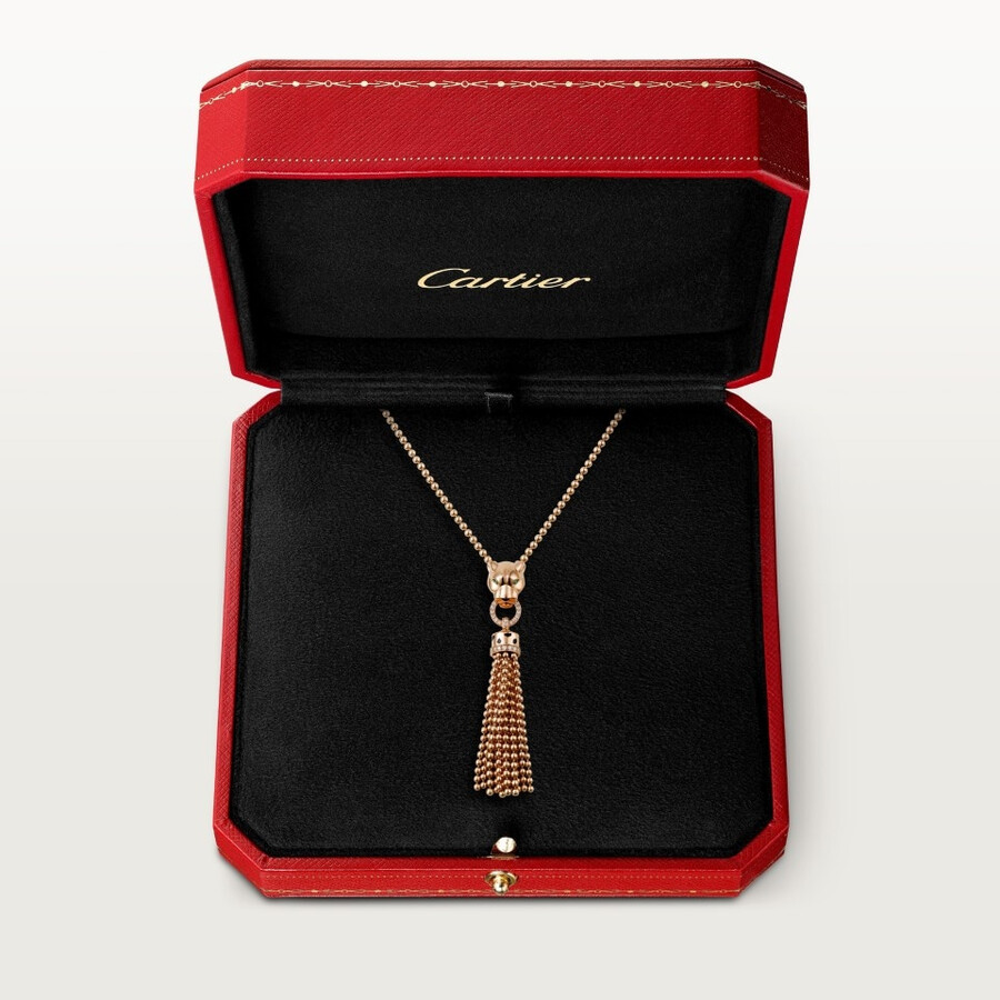 collana lunga panthère de cartier diamanti