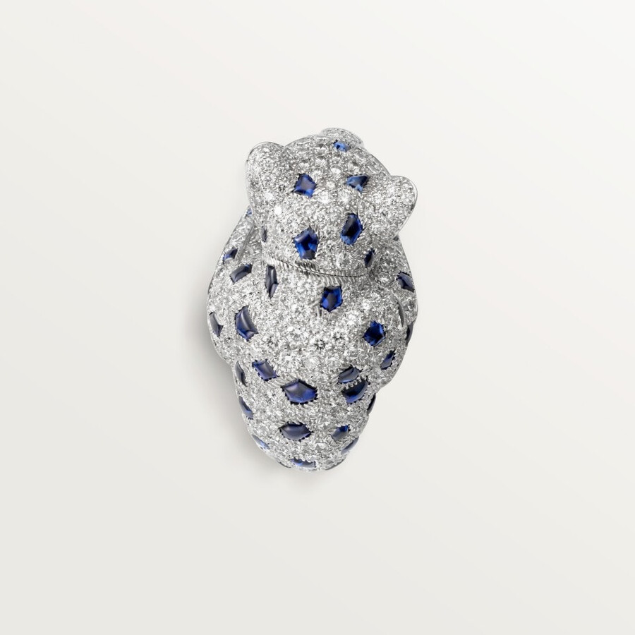 anello panthère de cartier zaffiro pavé