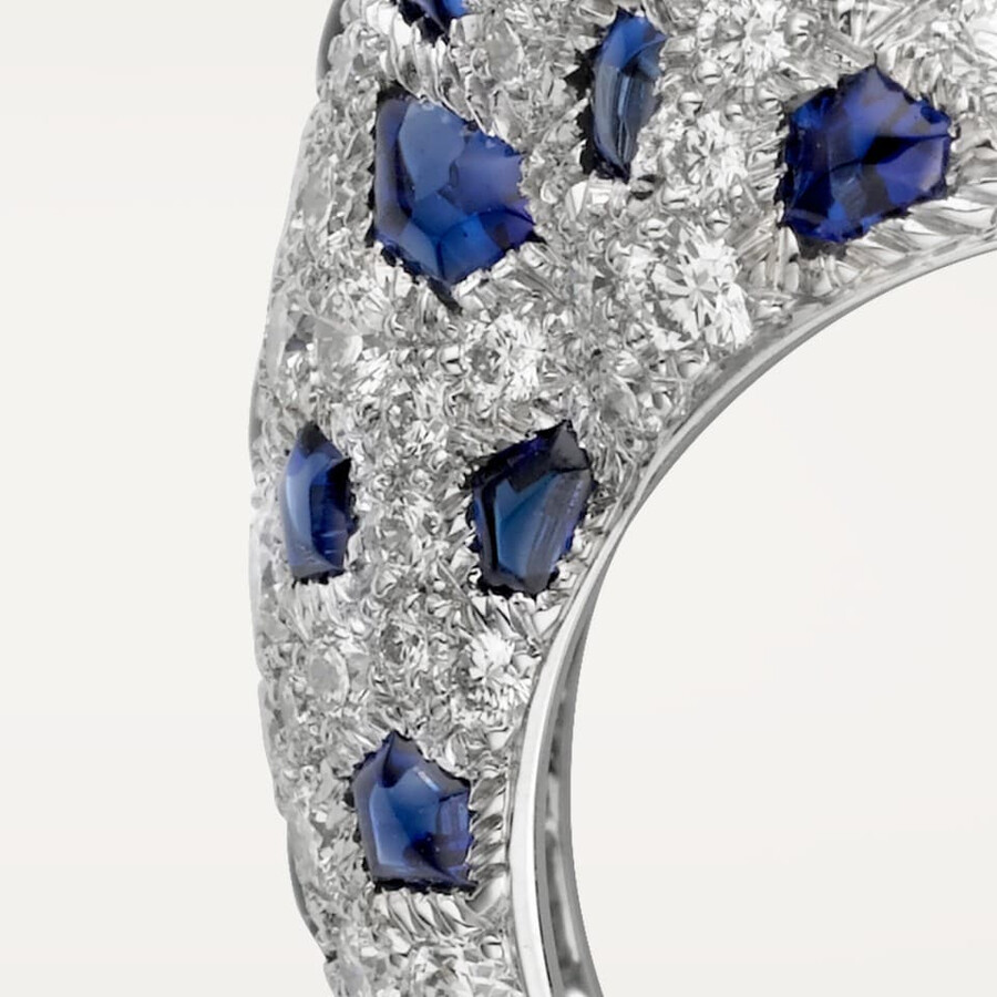 anello panthère de cartier zaffiro pavé