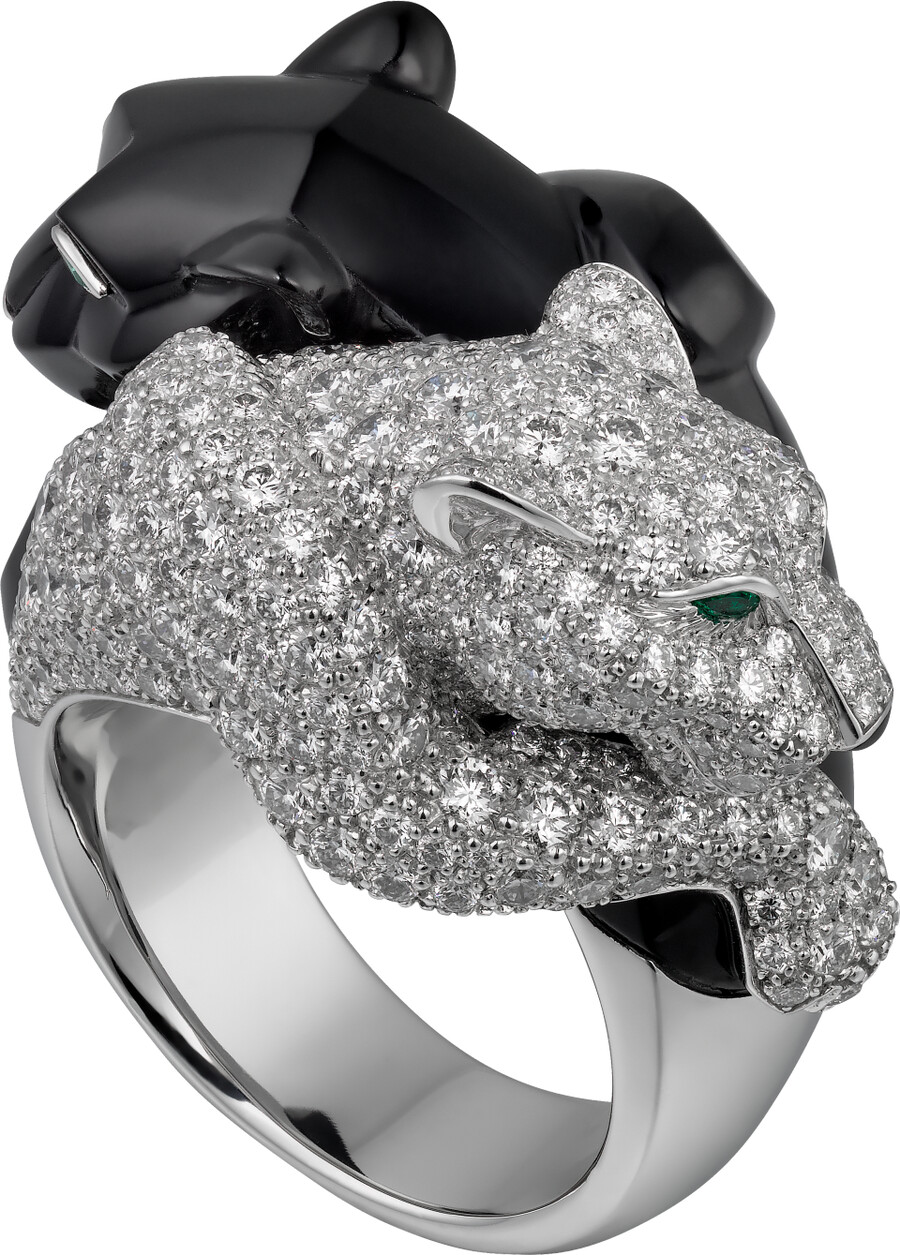 anello panthère de cartier onice pavé