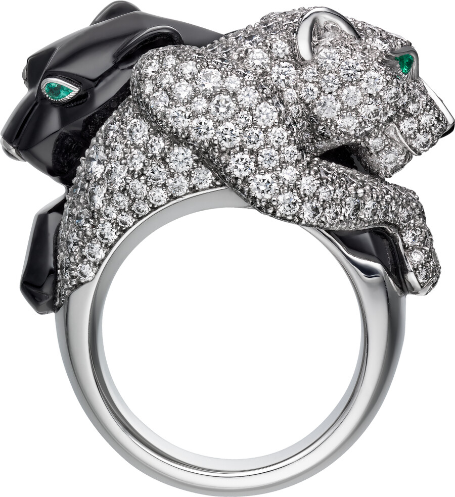 anello panthère de cartier onice pavé