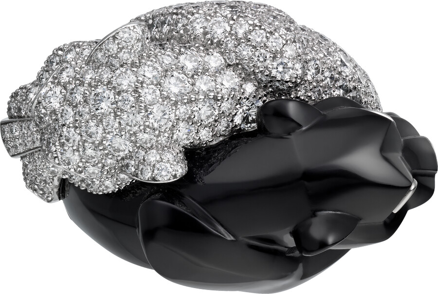 anello panthère de cartier onice pavé
