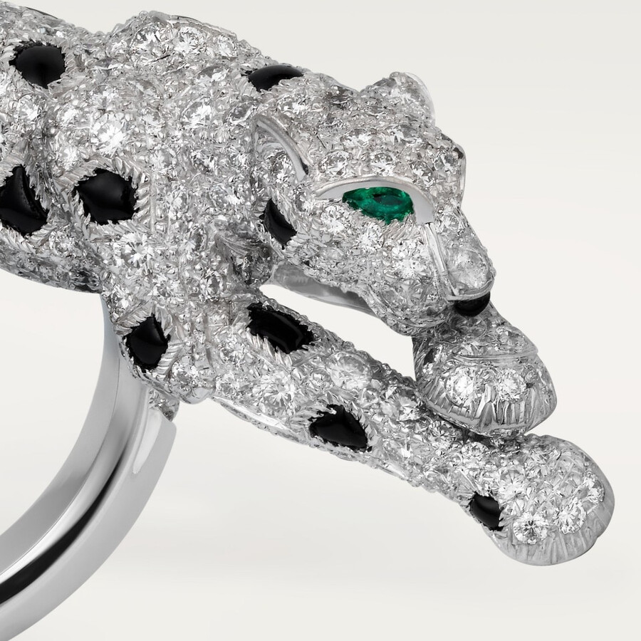 anello cartier panthère pavé
