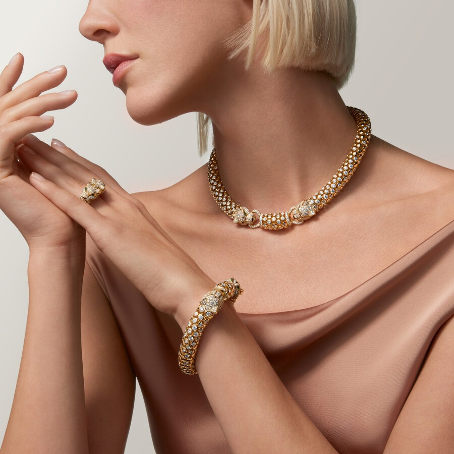 anello cartier panthère pavé