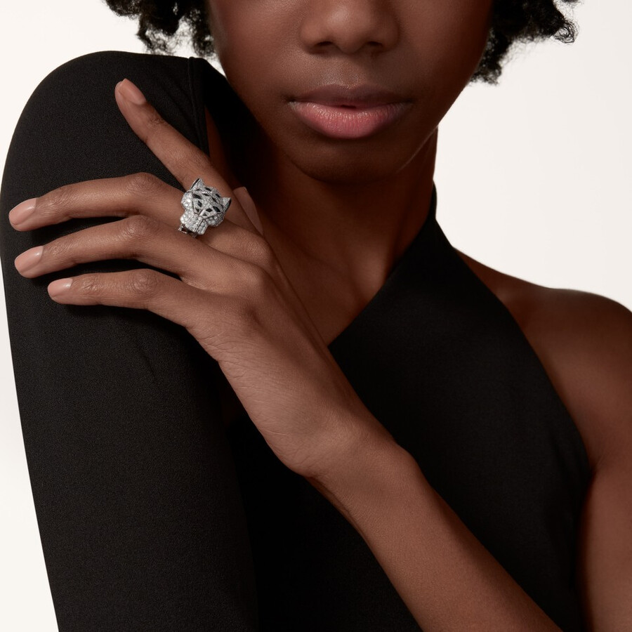 anello cartier panthère pavé
