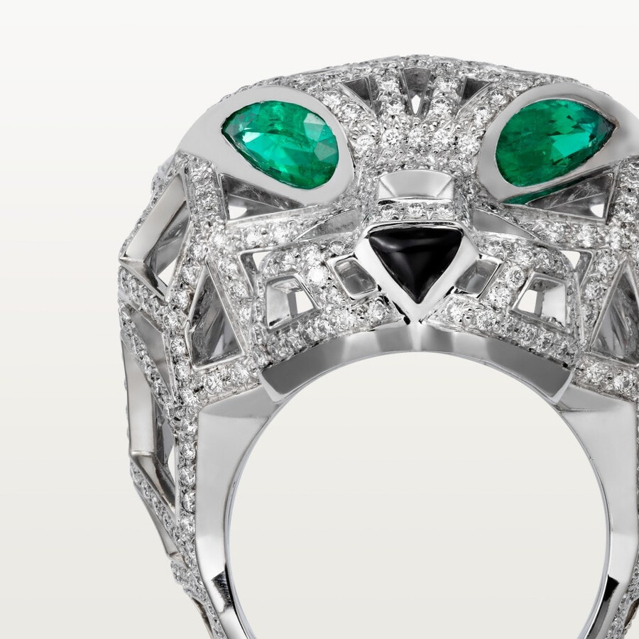 anello cartier panthère pavé