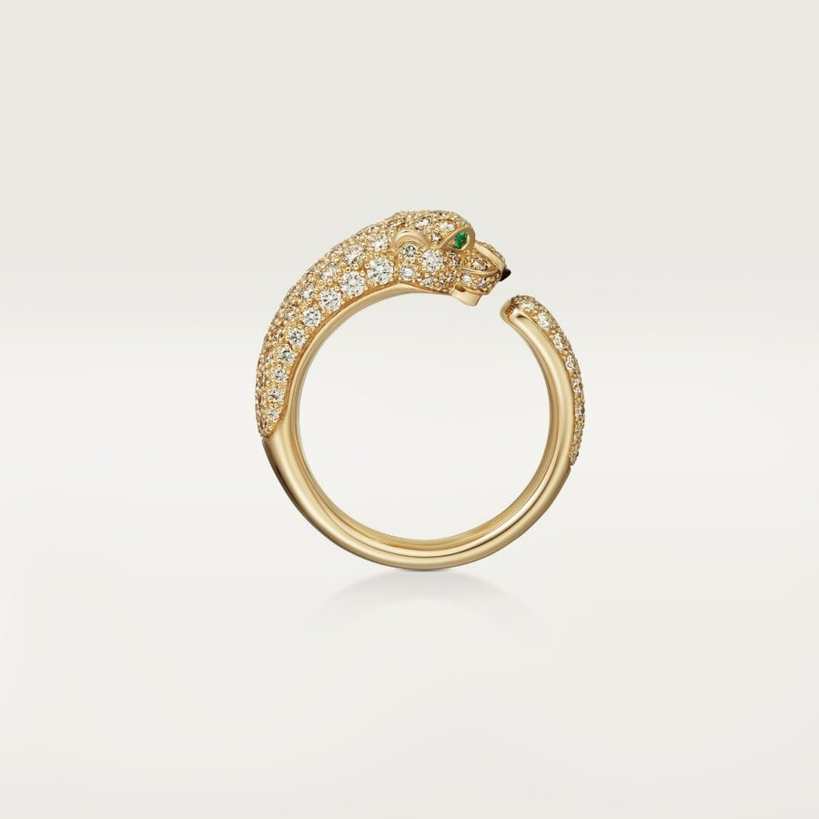 anello panthère de cartier modello piccolo pavé