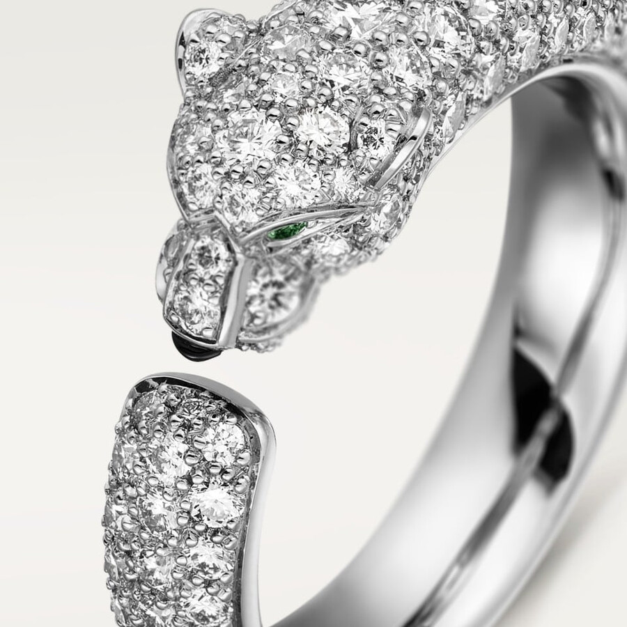 anello panthère de cartier modello piccolo pavé