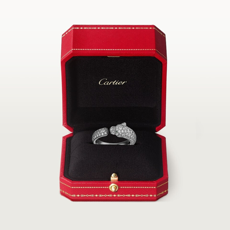 anello panthère de cartier modello piccolo pavé