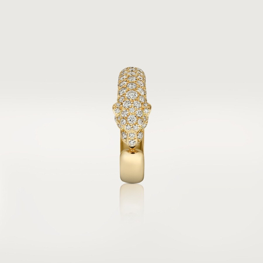 anello panthère de cartier modello piccolo semi-pavé