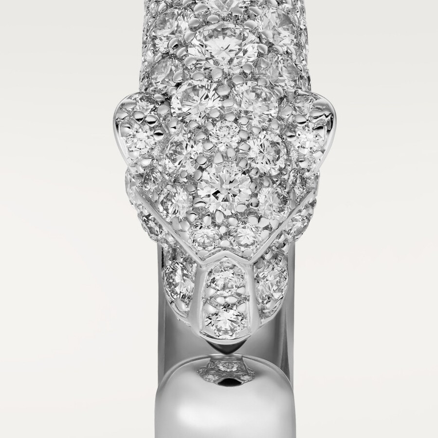 anello panthère de cartier modello piccolo semi-pavé