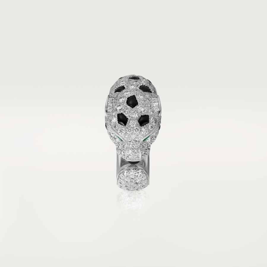 anello panthère de cartier modello medio semi-pavé