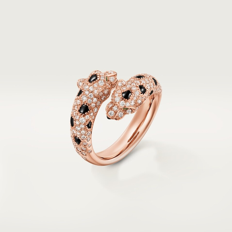 anello panthère de cartier semi-pavé