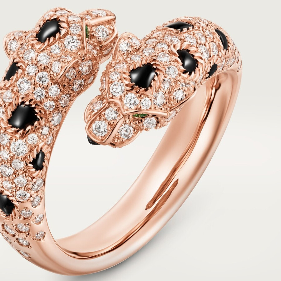 anello panthère de cartier semi-pavé
