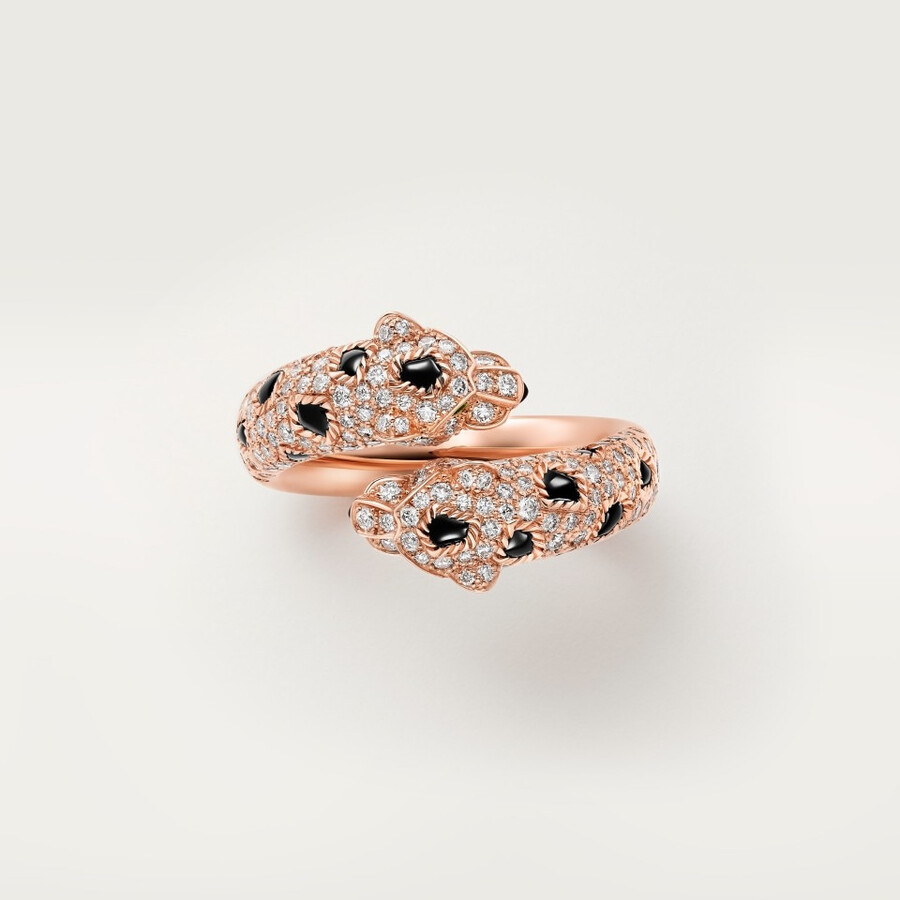anello panthère de cartier semi-pavé