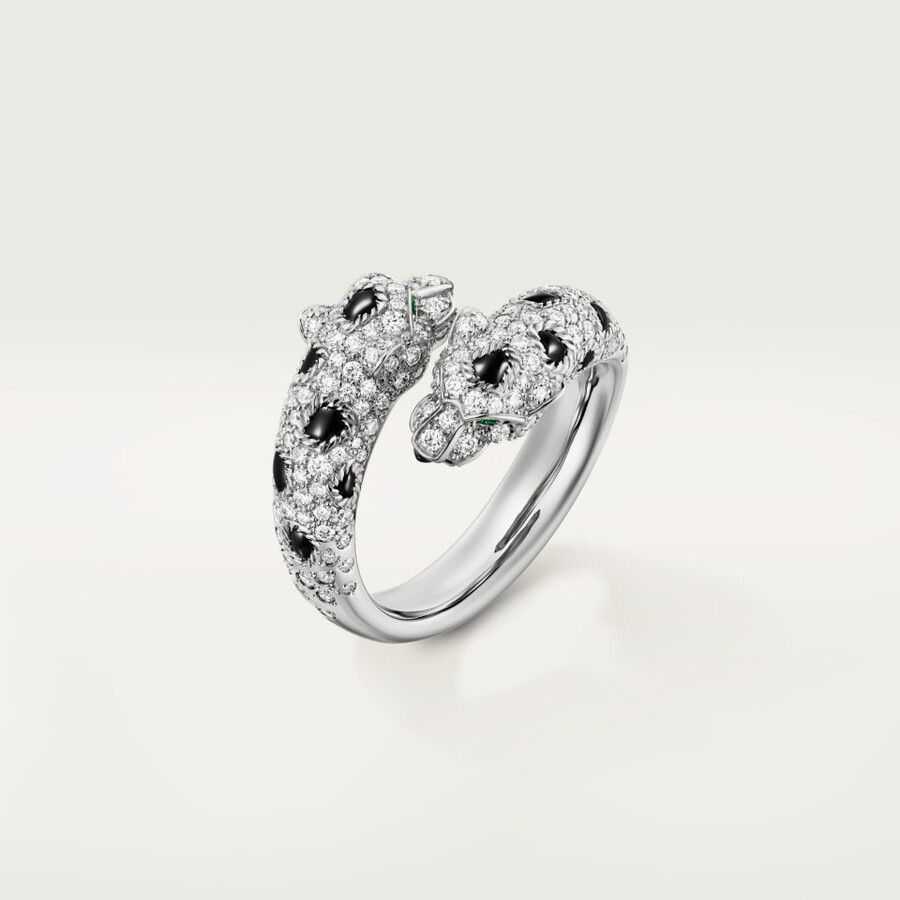 anello panthère de cartier semi-pavé